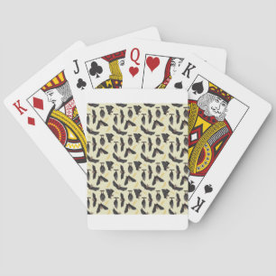 yellow bats playing cards