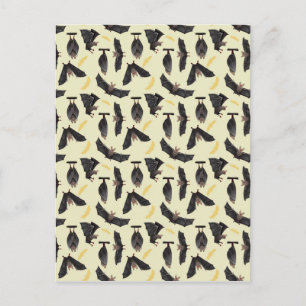 yellow bats postcard