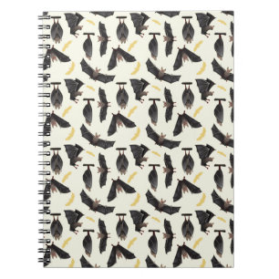 yellow bats spiral notebook