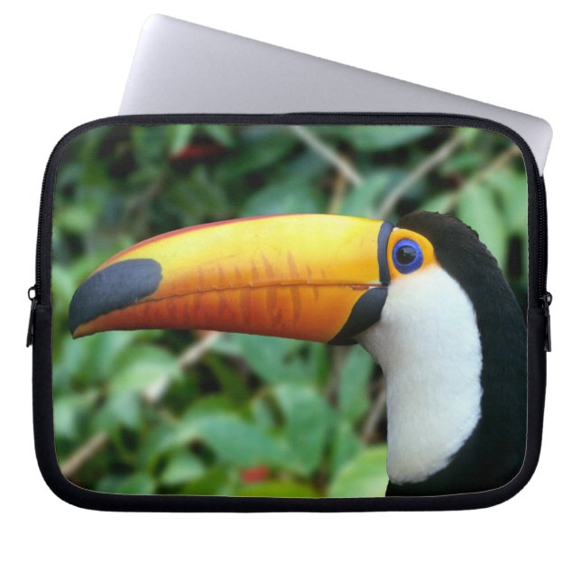 Yellow Beaked Toucan Laptop Sleeve (Front)