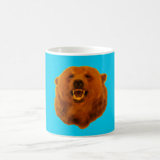 Yellow Bear - 0n Blue Coffee Mug
