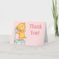 Yellow Bear Dances and Plays on Chair