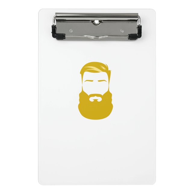 Yellow Beard Mini Clipboard (Front)
