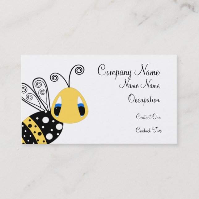 Yellow Bee Bueinss Card (Front)