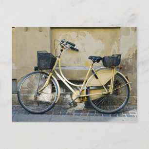 Yellow Bicycle, Copenhagen, Denmark Postcard