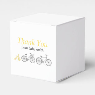 Yellow Bicycle Favour Box
