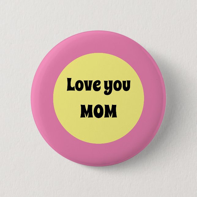 Yellow Big Dot  6 Cm Round Badge (Front)