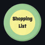 Yellow Big Dot Magnet<br><div class="desc">A cool yellow and purple big dot design in trending colours with a text template. Click personalise to change the short words to your liking,  or buy it as is.  For a modern home decor style.</div>