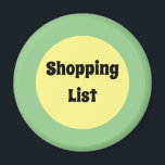 Yellow Big Dot Magnet<br><div class="desc">A cool yellow and purple big dot design in trending colours with a text template. Click personalise to change the short words to your liking,  or buy it as is.  For a modern home decor style.</div>