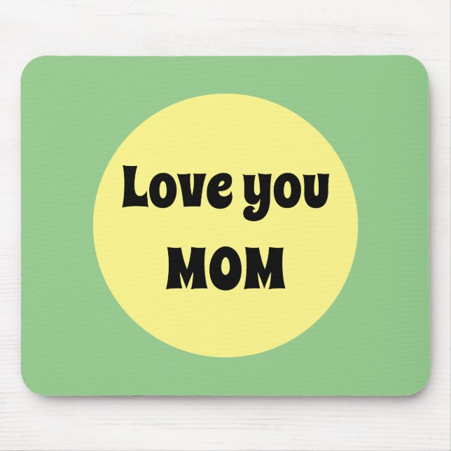 Yellow Big Dot Mouse Pad (Front)