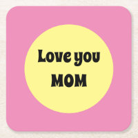 Yellow Big Dot Paper Coaster