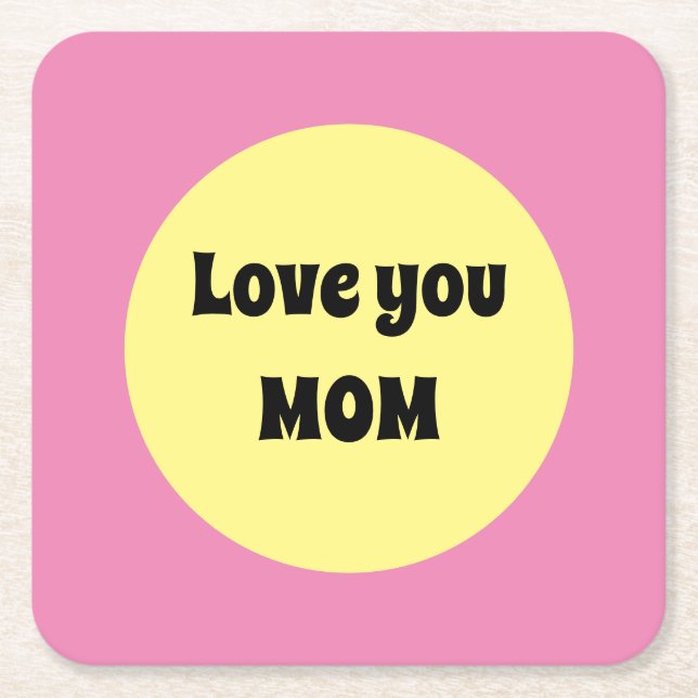 Yellow Big Dot Paper Coaster (Front)