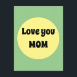 Yellow Big Dot Postcard<br><div class="desc">A cool yellow and purple big dot design in trending colours with a text template. Click personalise to change the short words to your liking,  or buy it as is.</div>