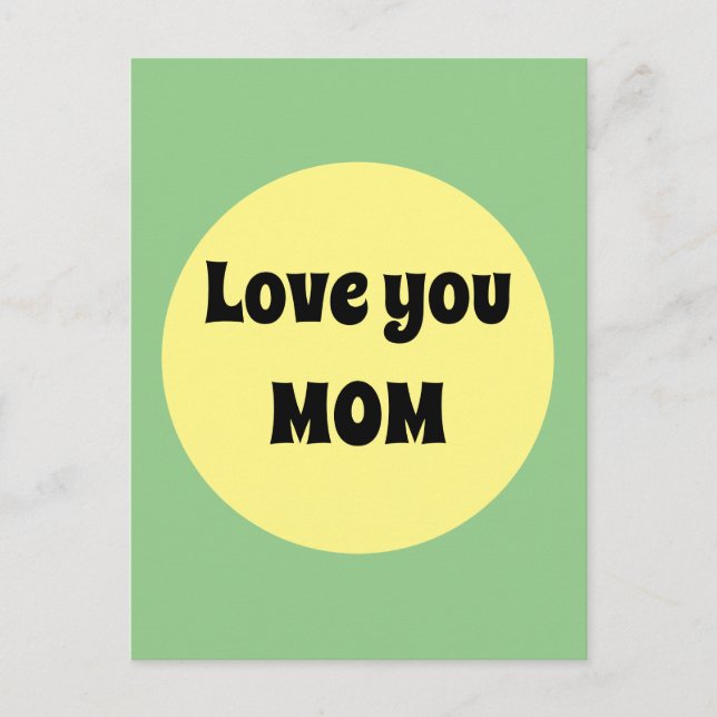 Yellow Big Dot Postcard (Front)