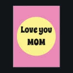 Yellow Big Dot Postcard<br><div class="desc">A cool yellow and purple big dot design in trending colours with a text template. Click personalise to change the short words to your liking,  or buy it as is.</div>