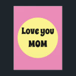 Yellow Big Dot Postcard<br><div class="desc">A cool yellow and purple big dot design in trending colours with a text template. Click personalise to change the short words to your liking,  or buy it as is.</div>