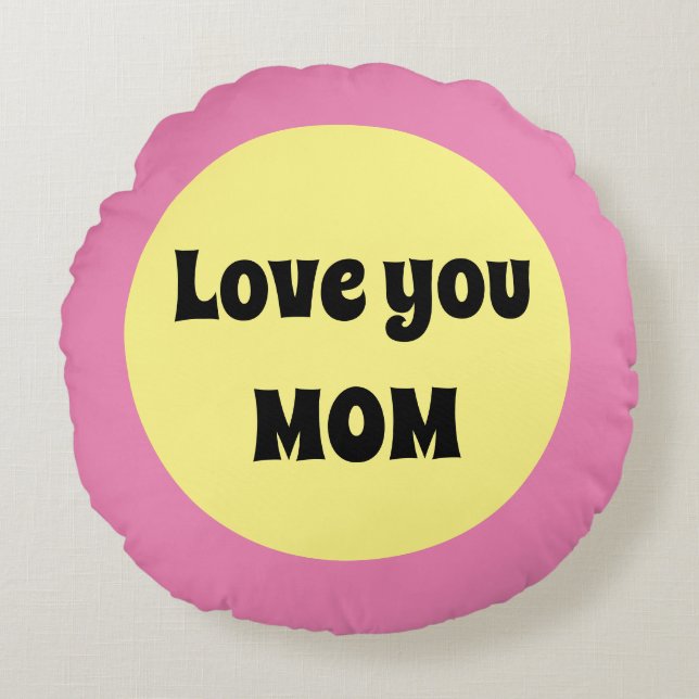 Yellow Big Dot Round Cushion (Front)