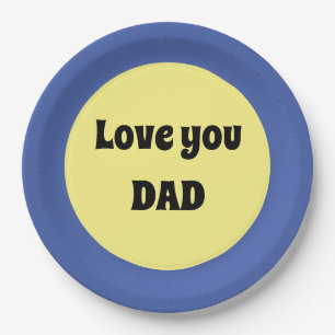 Yellow Big Dot Square Sticker Paper Plate