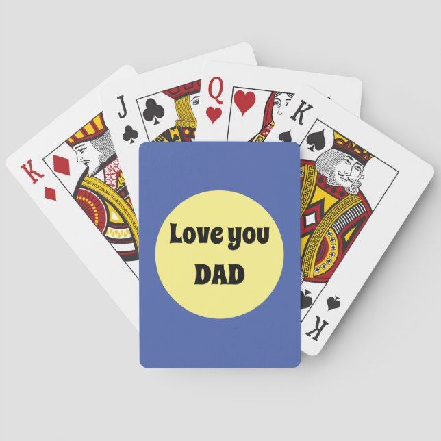Yellow Big Dot Square Sticker Playing Cards (Back)