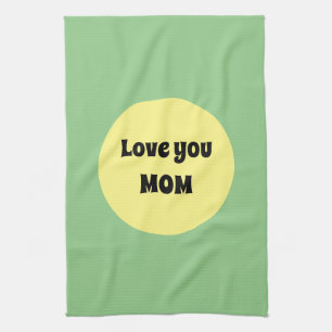 Yellow Big Dot Tea Towel