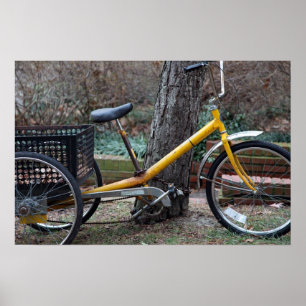 yellow bike poster