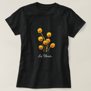 Yellow Billy Button native Australian flower T-Shirt