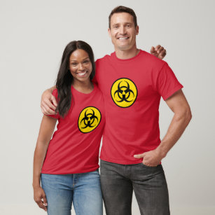 Yellow Biohazard Symbol T-Shirt