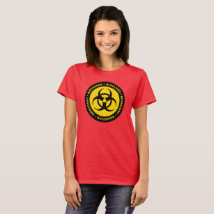 Yellow Biohazard Symbol T-Shirt