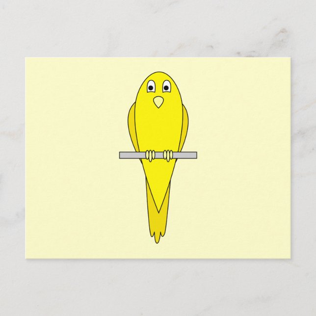 Yellow Bird. Canary. Postcard (Front)