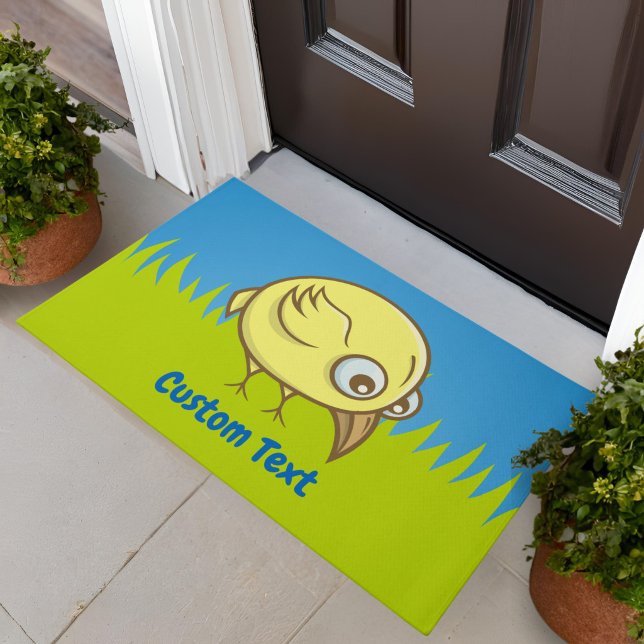 Yellow bird cartoon doormat (Creator Uploaded)