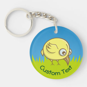 Yellow Bird Cartoon Keychain