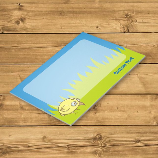 Yellow bird cartoon notepad (Creator Uploaded)