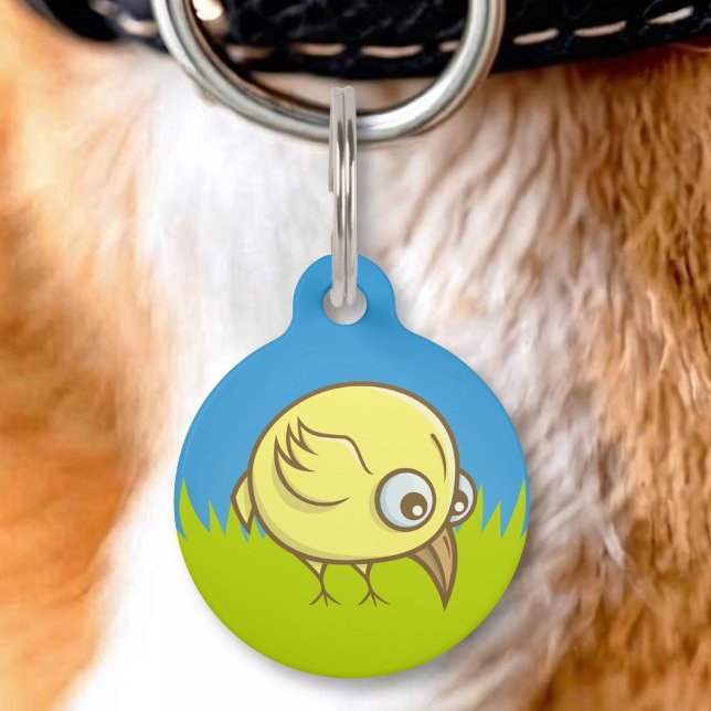 Yellow bird cartoon pet tag (Creator Uploaded)