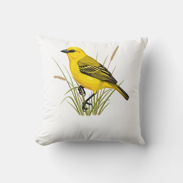 yellow bird cushion (Front)