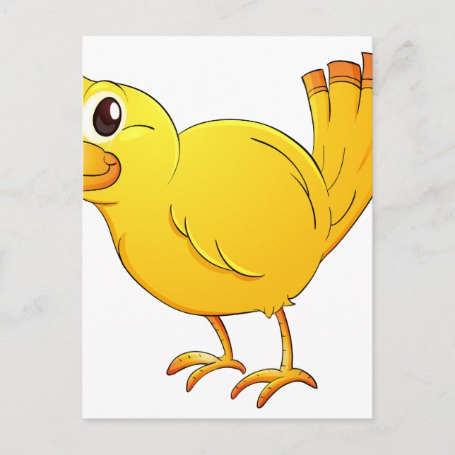 Yellow bird postcard (Front)