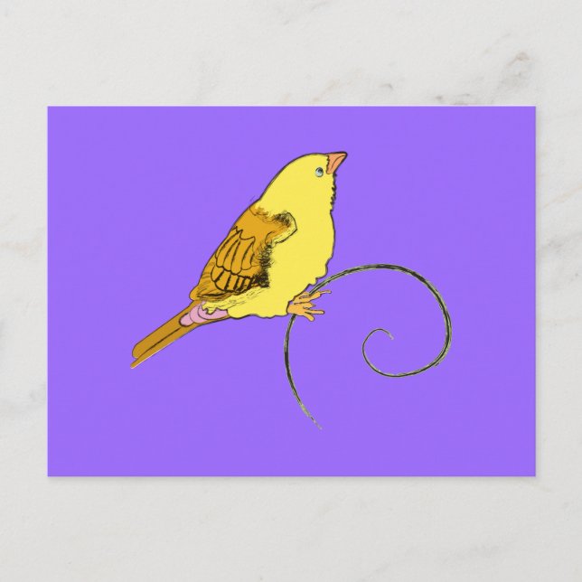 Yellow Bird Postcard (Front)