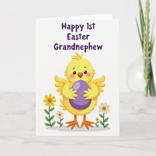 Yellow Bird Purple Oval Card