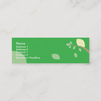 Yellow Bird - Skinny Mini Business Card