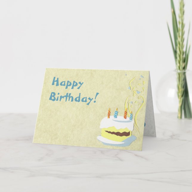 Yellow Birthday Card (Front)