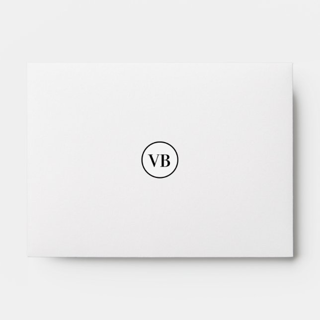 Yellow Black acrylic pour marble add name monogram Envelope (Front)