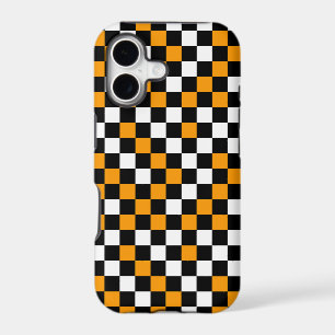 Yellow Black and White Chequered