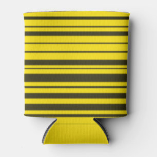 Yellow, Black Bee-Like Stripes Can Cooler