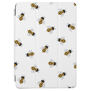Yellow black bees pattern iPad air cover