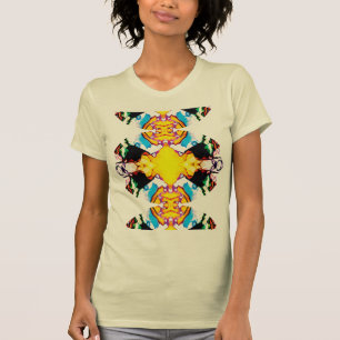 Yellow Black Blue Green Southwest Extended Mandala T-Shirt