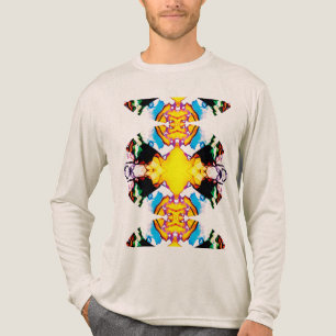 Yellow Black Blue Green Southwest Extended Mandala Tri-Blend Shirt