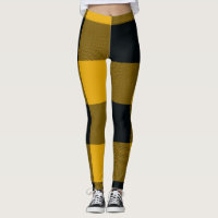 Yellow & Black Buffalo Plaid Chequered