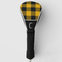 Yellow & Black Buffalo Plaid Chequered Pattern