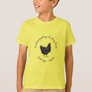 yellow black chicken farmhouse T-Shirt