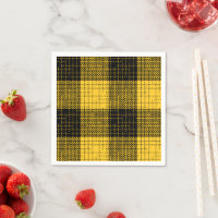 Yellow Black Crosshatch Buffalo Check