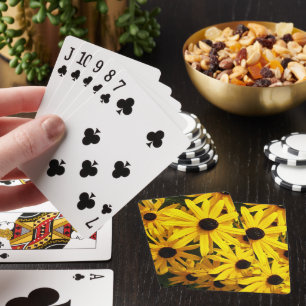 Yellow Black Eyed Susans Floral Playing Cards